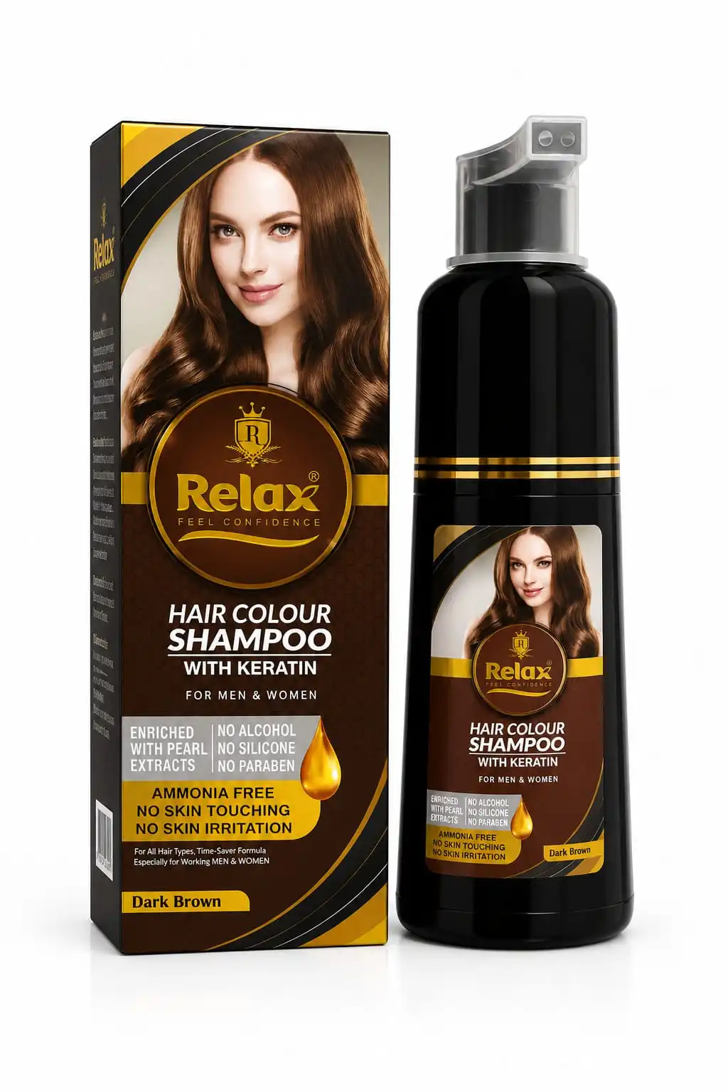 Hair Colour Shampoo Dark Brown