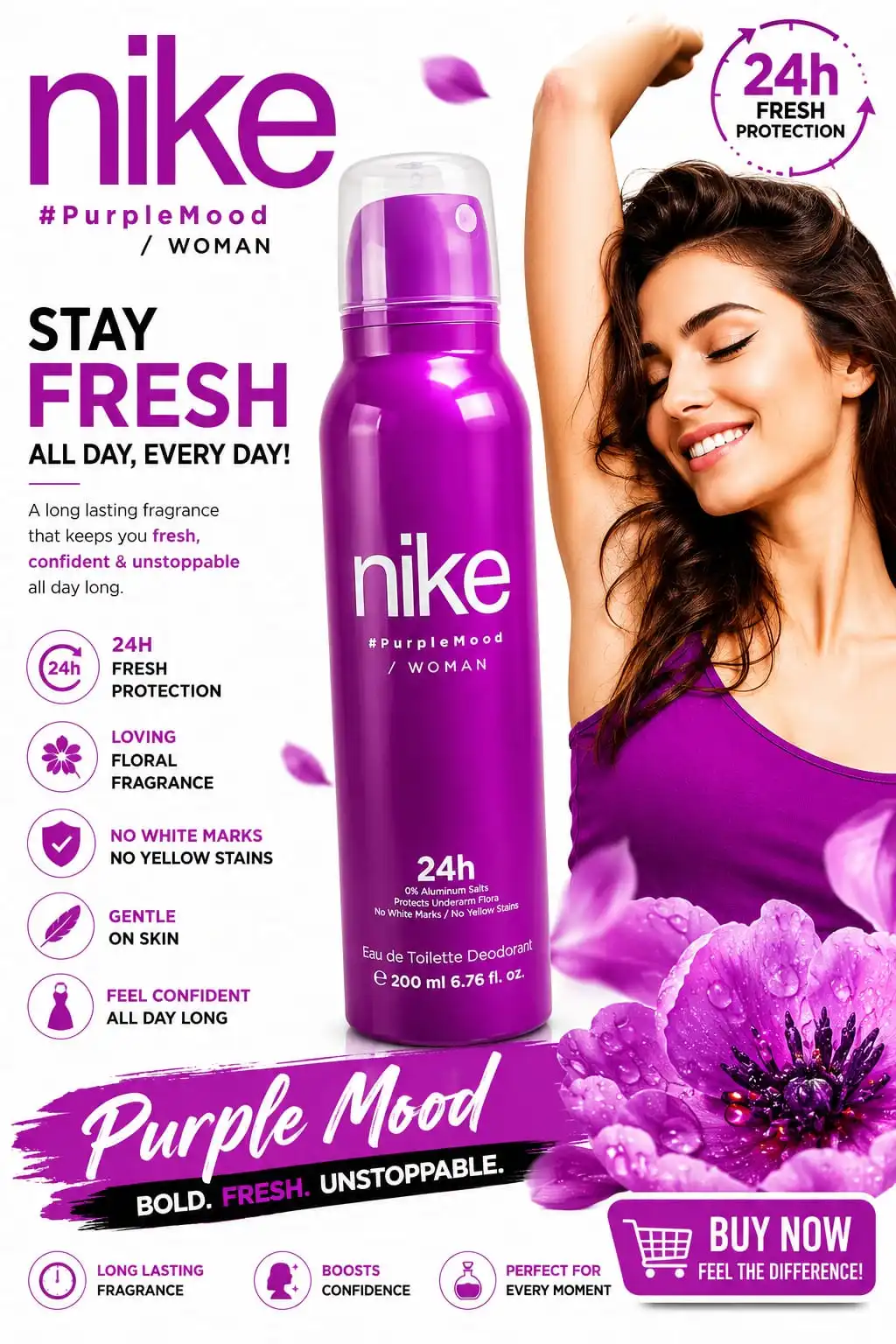 Nike Body spray purple Mode