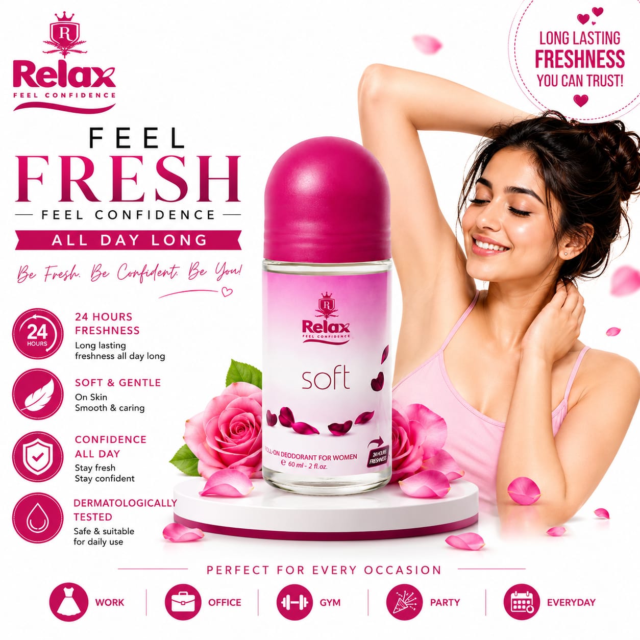 Relax Deodrant Foe Women 60ml Soft
