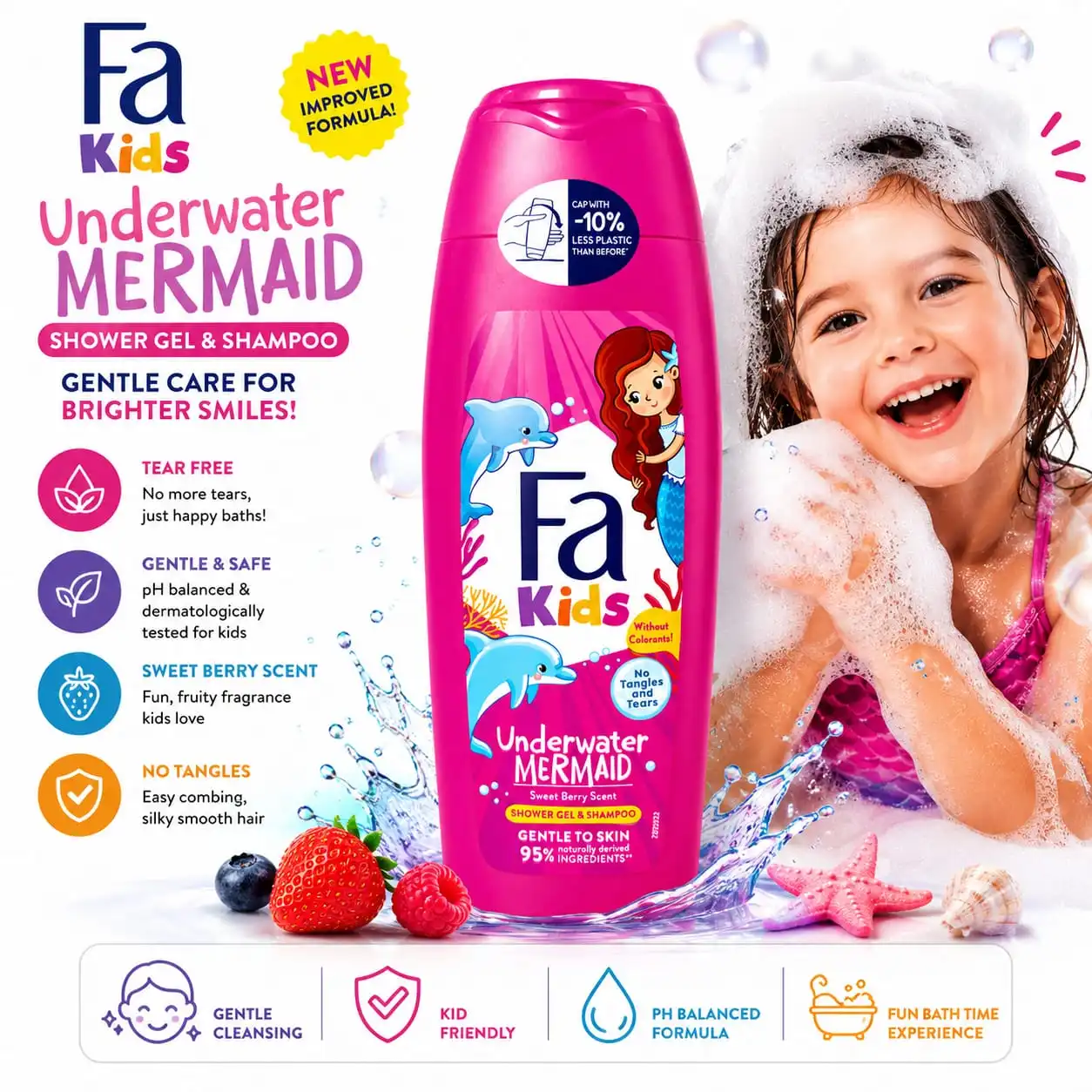 FA Shower Gel Kids Underwater Mermaid
