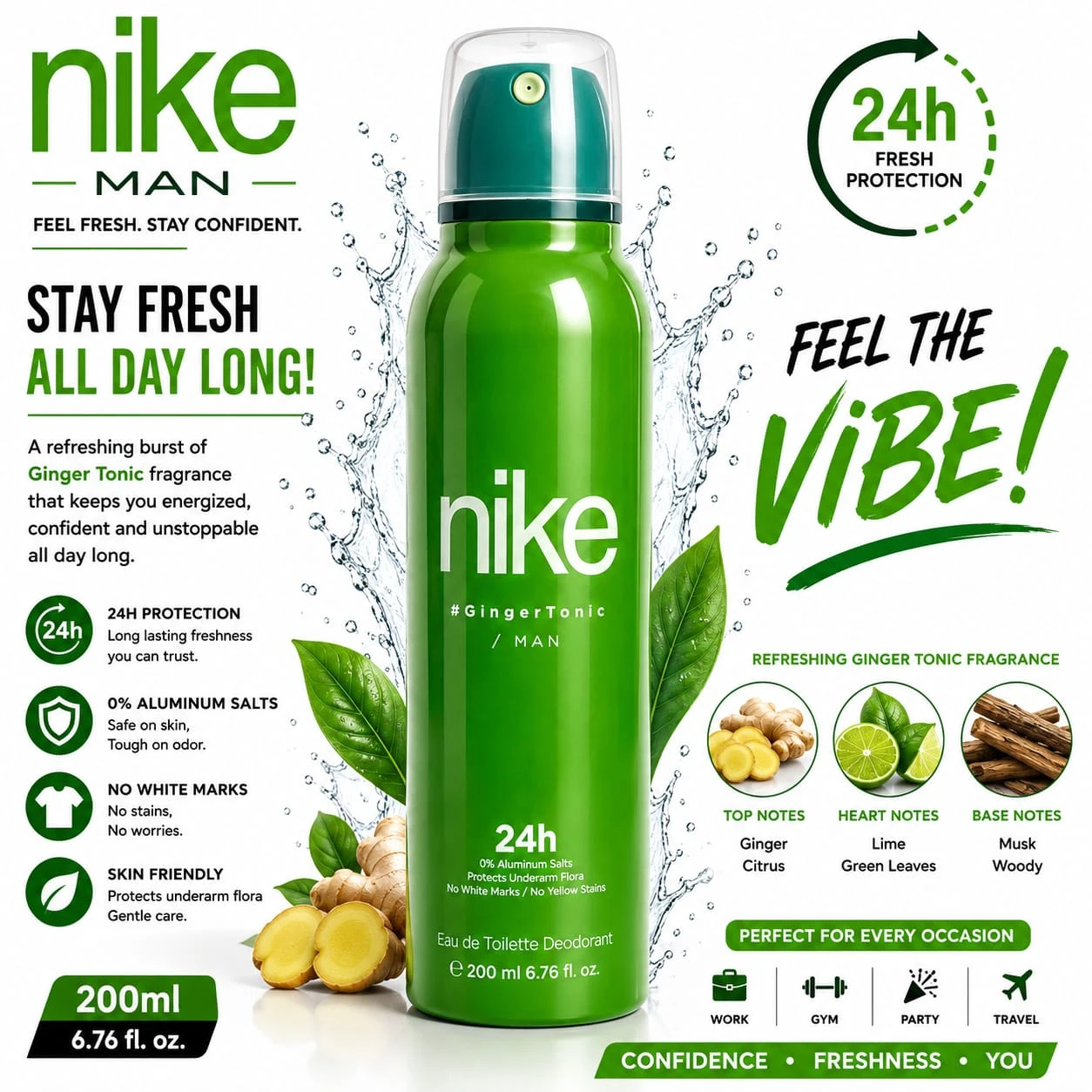 Nike Body Spray Ginger Tonic