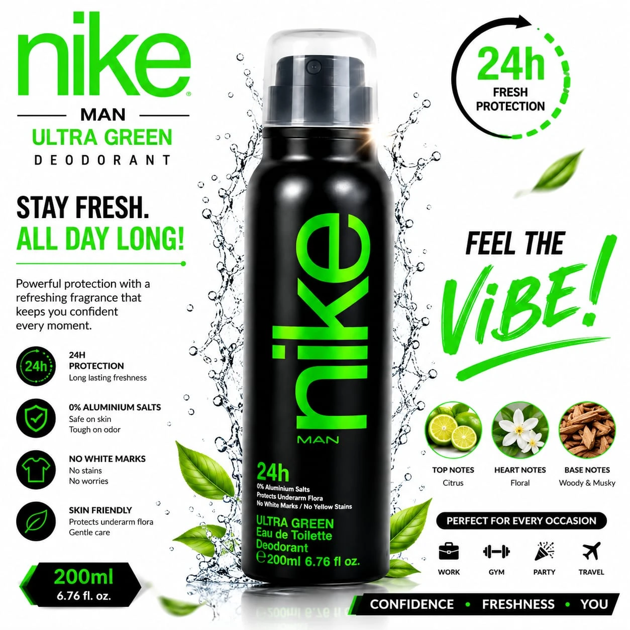 Nike Body Spray Ultra Green